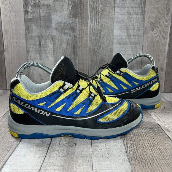 Salomon XA Pro Trail Hiking Running Shoes Blue Yellow Size M5 I W6.5 159817 - Picture 2 of 11